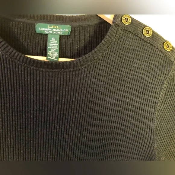 NWOT RALPH LAUREN sz XS rib knit sweater - Picture 4 of 7